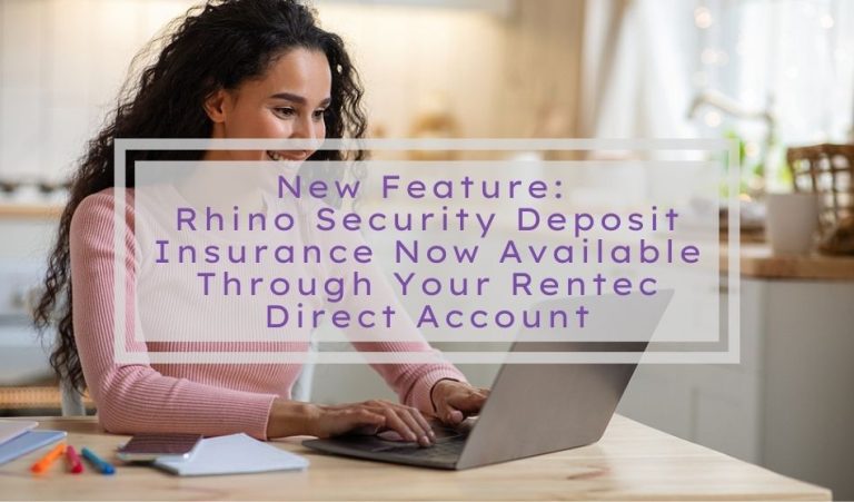 New Feature: Rhino Security Deposit Insurance Now Available Through