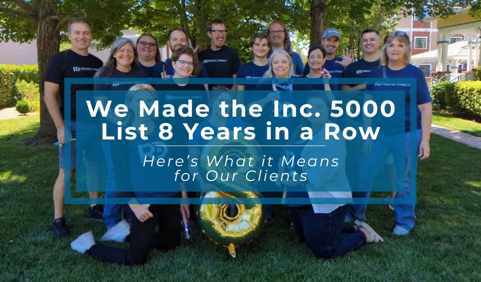 Rentec Direct on Inc. 5000 List 8 Years in a Row